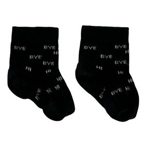 Hansel From Basel Mini Hi Bye‎ Crew Sock in Black